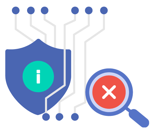 脅威検出と対応におけるAI自動化の関与を示す図