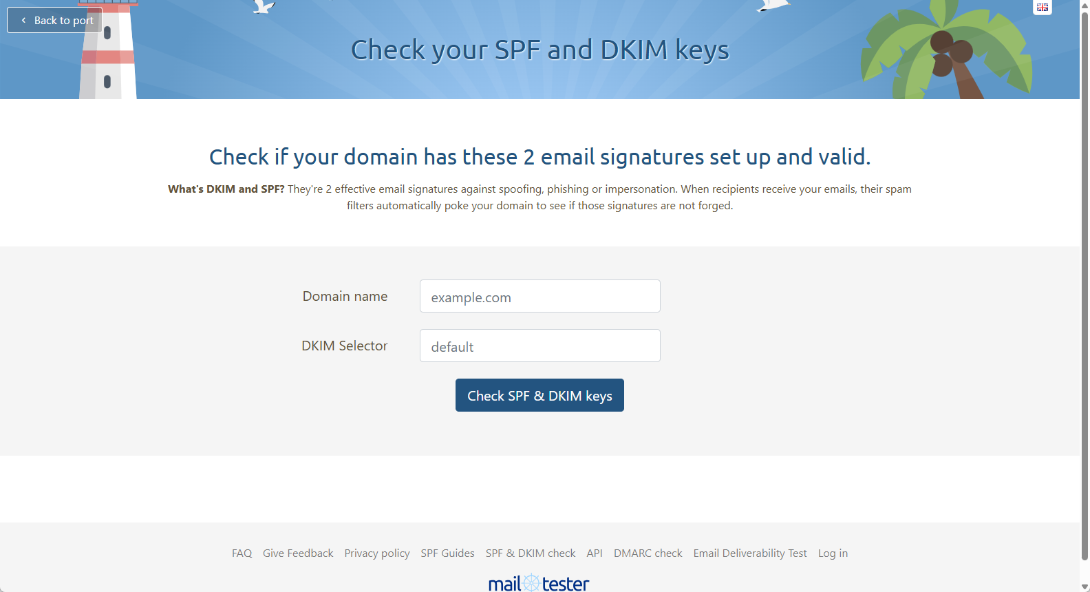 Mail tester DKIM Checker