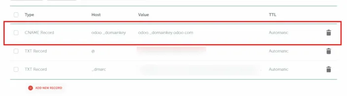 Steps to Set Up Your Odoo DKIM Record