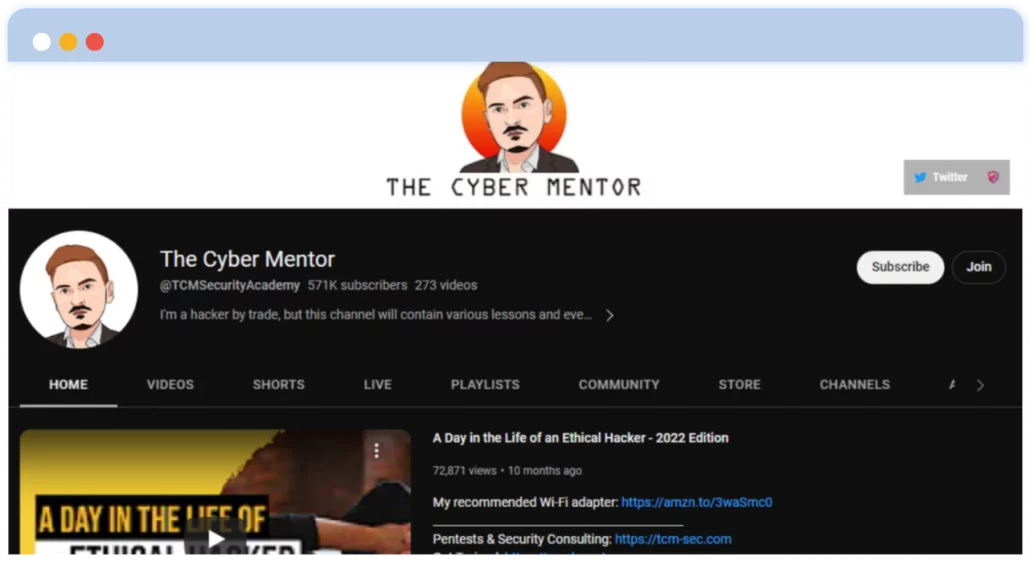 Cyber Mentors YouTubeチャンネル