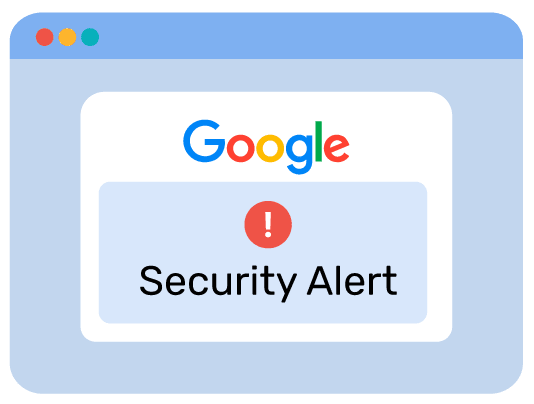 Googleの重大なセキュリティアラートについての画像