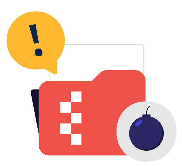 圧縮爆弾の概念図