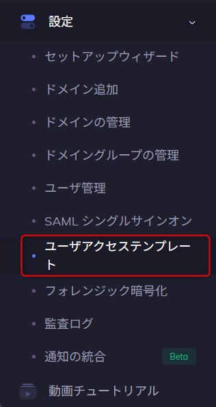User Access Template