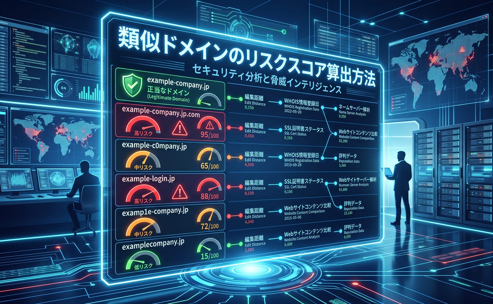 類似ドメインのリスクスコア算出方法